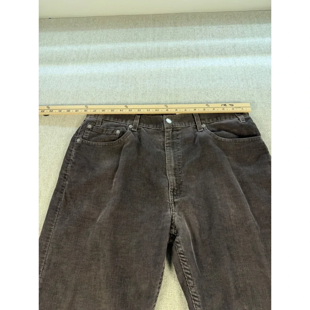 VTG Levi's 505 Men 36X32 Brown Corduroy Pants Regular Fit Cotton Blend
